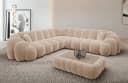 Sofa Dreams Ecksofa Rajada L Form 4-Sitzer Beige Samt Bild 2
