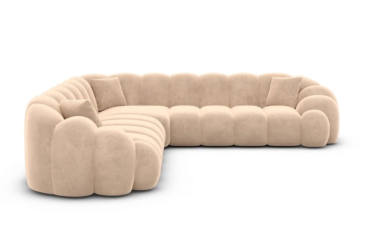 Sofa Dreams Ecksofa Rajada L Form 4-Sitzer Beige Samt - Bild 3