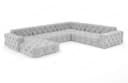 Sofa Dreams Menorca U-Form Samt Sofa grau Modern Bild 2