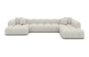 Sofa Dreams Wohnlandschaft Formentera XXL Samtstoff Beige Bild 1