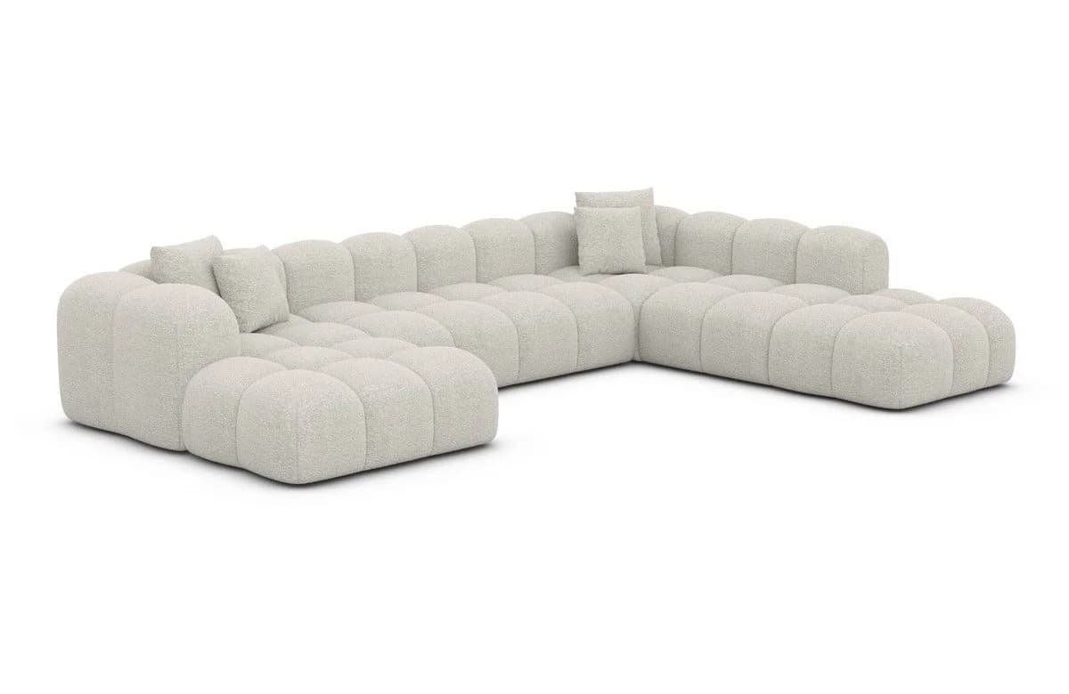 Sofa Dreams Wohnlandschaft Formentera XXL Samtstoff Beige - Bild 2