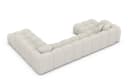 Sofa Dreams Wohnlandschaft Formentera XXL Samtstoff Beige Bild 3
