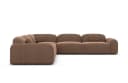 Sofa Dreams Ecksofa Barcelona L-Form Stoff Couch Braun Bild 3