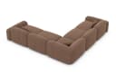 Sofa Dreams Ecksofa Barcelona L-Form Stoff Couch Braun Bild 4