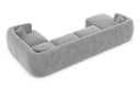 Sofa Dreams Wohnlandschaft Tabarca U-Form Polstersofa Samt grau Bild 4