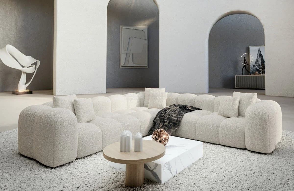 Sofa Dreams Ecksofa Formentera L-Form Beige Stoff - Bild 2