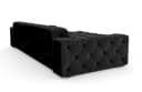 Sofa Dreams Ecksofa Menorca L-Form Schwarz Samtstoff mit Ottomane Bild 4