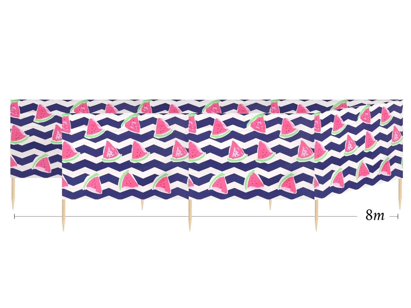 Ladeheid Strand Windschutz Sichtschutz 4m Bunt - Bild 5