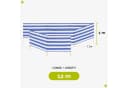 Garronda Strand Windschutz 12m mit Gummihammer Bild 1