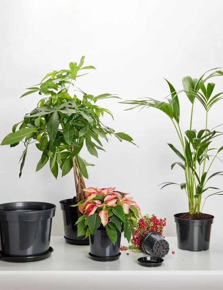 Garronda Blumentopfuntersetzer Schwarz 1-tlg. Kunststoff - Bild 5