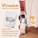 Be Mammy Wohndecke Warme Kuscheldecke Babydecke Grau Elefant Bild 1