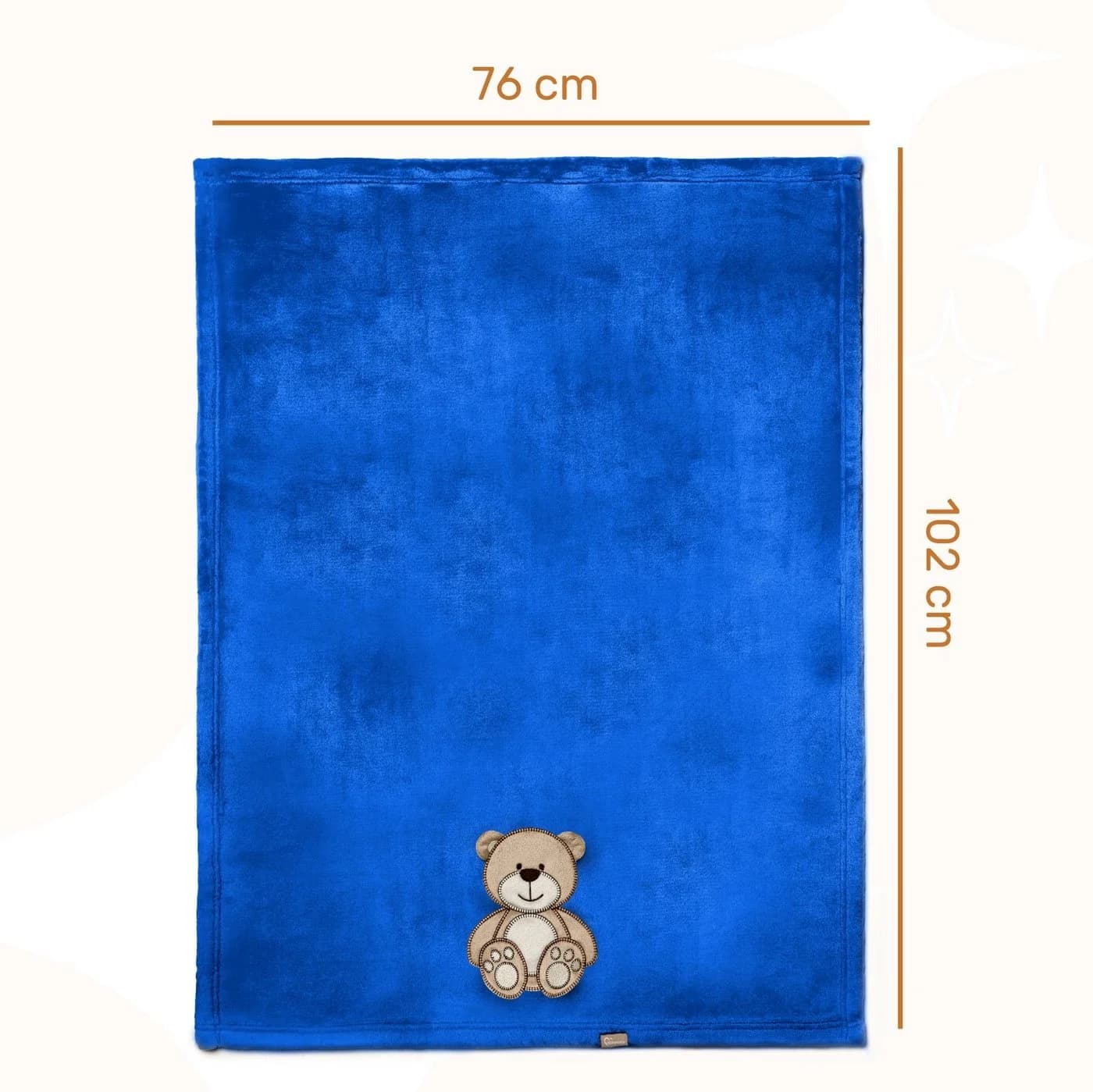 Be Mammy Wohndecke Warme Kuscheldecke Babydecke Dunkelblau - Bär - Bild 2