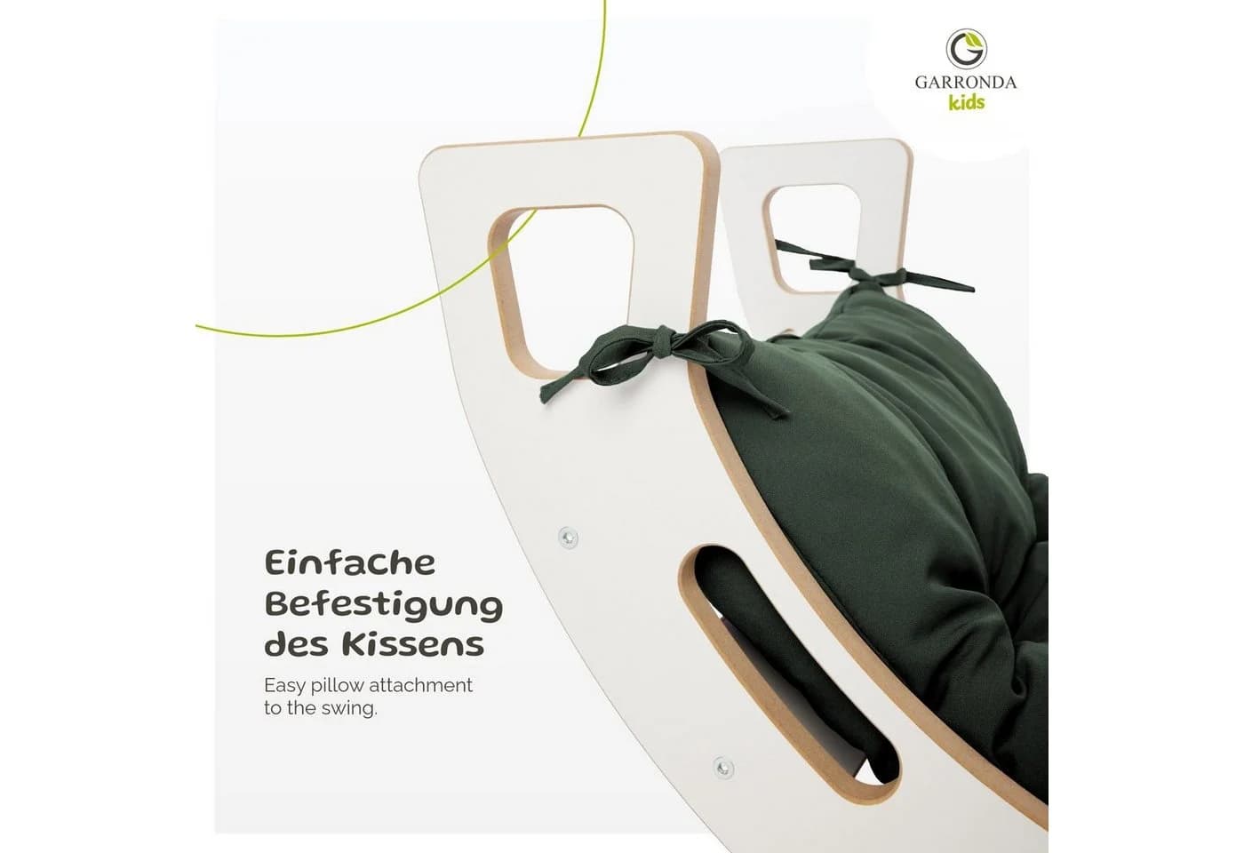 Garronda Klettergerüst Kissen Grün Montessori Spielzeug ab 1 Jahr - Bild 5