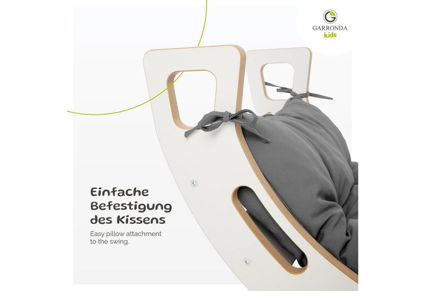 Garronda Klettergerüst Kissen Grau Montessori Spielzeug ab 1 Jahr - Bild 5