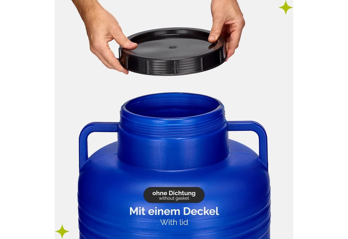 Garronda Regentonne 80L Blau BPA-frei mit Deckel - Bild 4