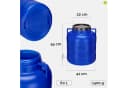 Garronda Regentonne 60 L Blau BPA-frei mit Deckel und Hahn Bild 3