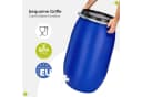 Garronda Regentonne 120L Weithalsfass HDPE Blau mit Deckel und Hahn Bild 5