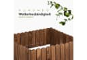 Garronda Rasenkante Holz Beeteimfassung Flexibler Rollborder Dunkelbraun Bild 5