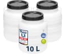 Garronda Regentonne Set 10L BPA-frei Weiß HDPE Universalfass Bild 1