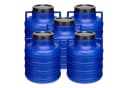 Garronda Regentonne Set 5x 5L BPA-frei HDPE Kunststoff blau Bild 2