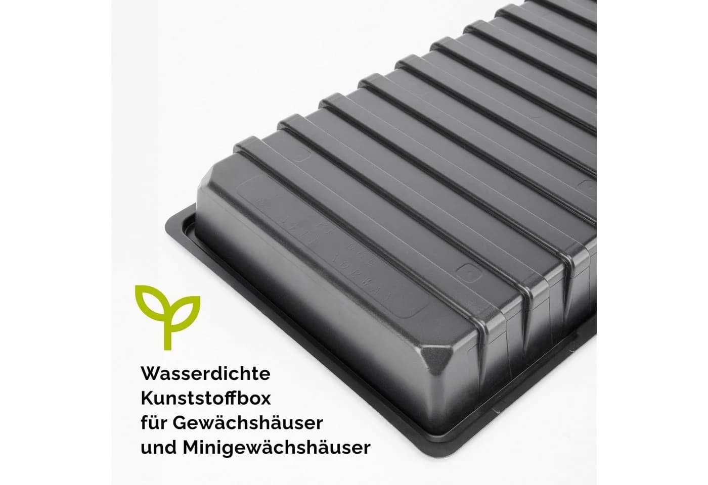 Garronda Gewächshaus Anzucht Schale Schwarz 4 Stück - Bild 3