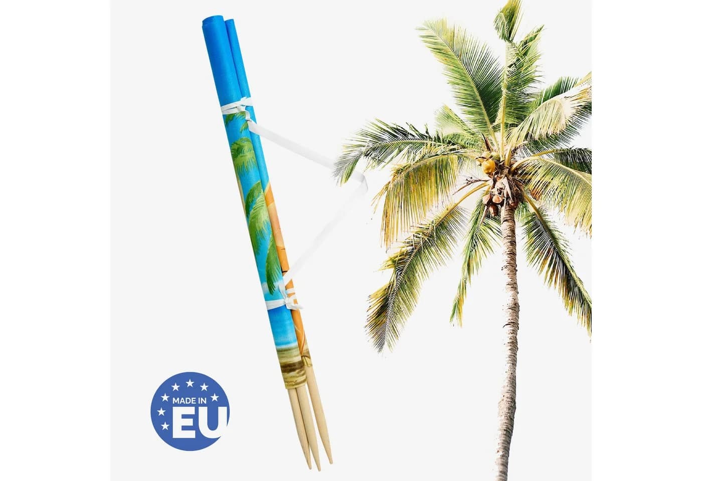 Ladeheid Strand Windschutz Sichtschutz bunt Kieferholz Polyester - Bild 4