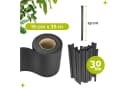 Garronda Sichtschutzstreifen PVC 19cm mit Clips für Doppelstabmattenzaun Bild 1