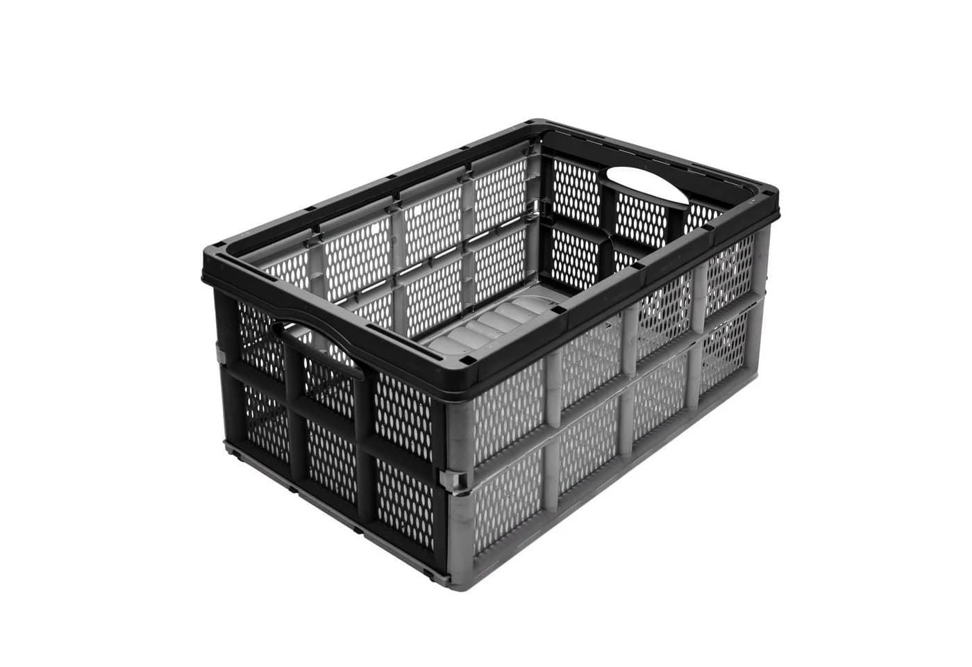 Garronda Faltbox Klappbox 51x34,5x22,5 cm Kunststoff HDPE Grau/Schwarz - Bild 2