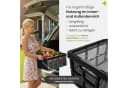 Garronda Faltbox Klappbox 51x34,5x22,5 cm Kunststoff HDPE Grau/Schwarz Bild 3