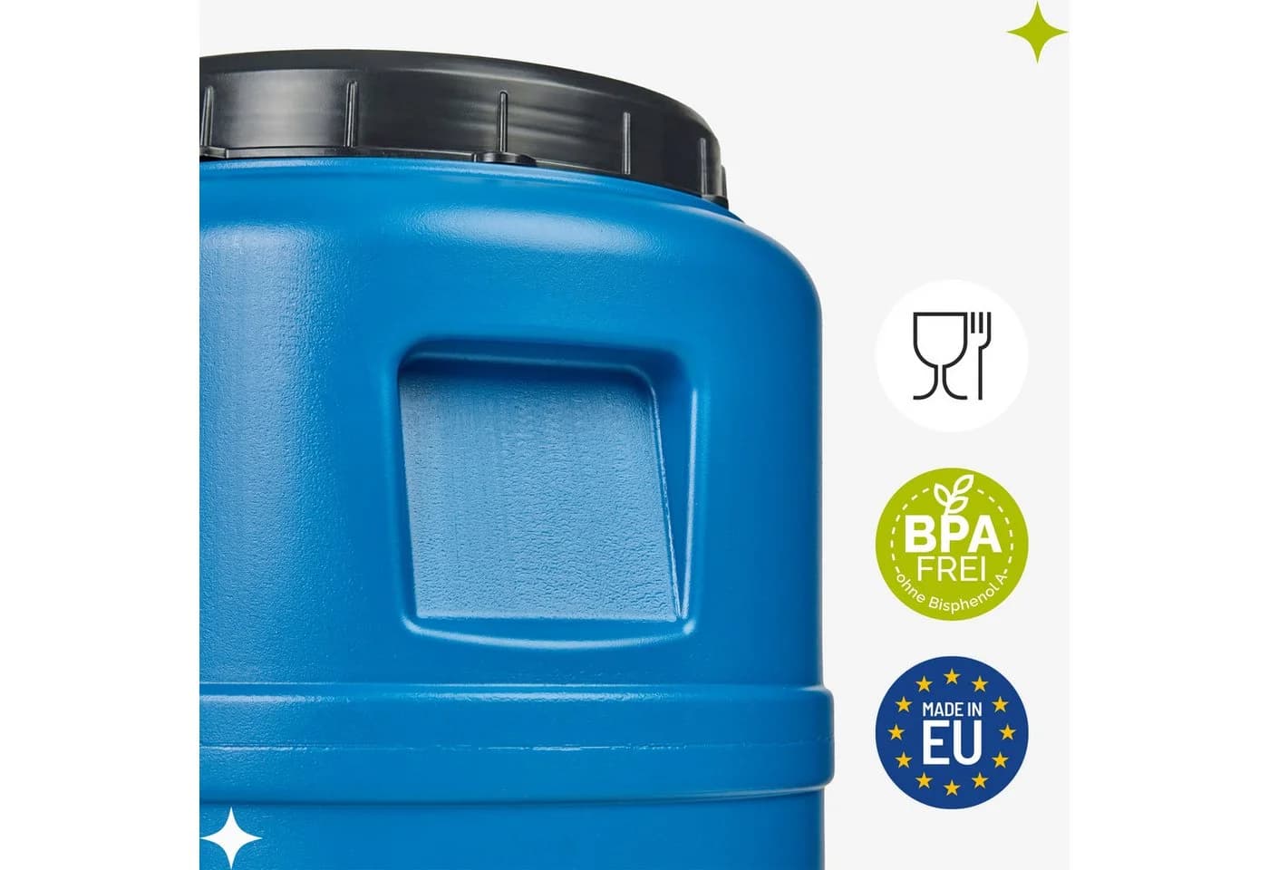 Garronda Regentonne 15 L Weithalsfass HDPE Kunststofffass Wasserbehälter - Bild 4