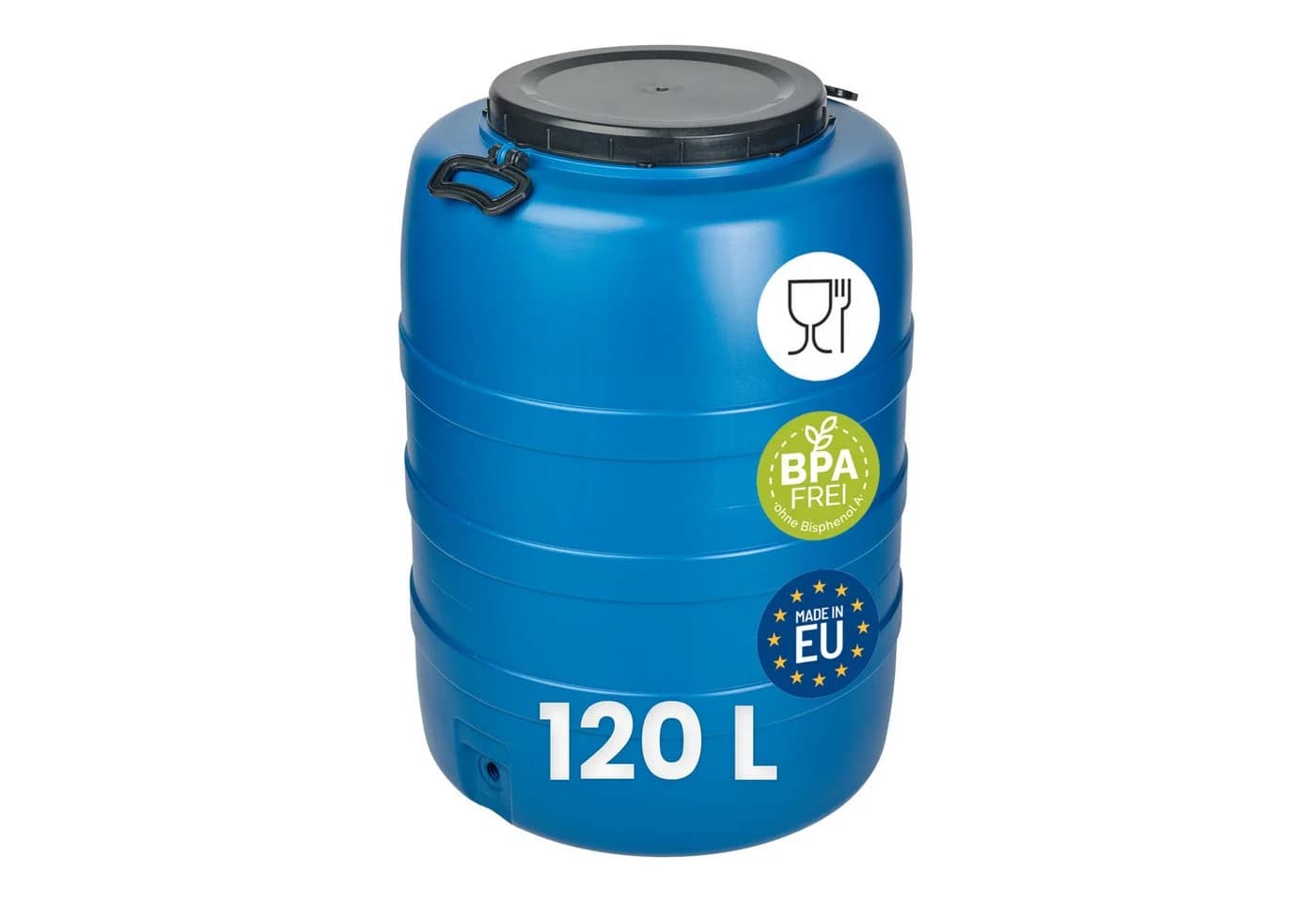 Garronda Regentonne 120 L Weithalsfass HDPE Blau - Bild 2