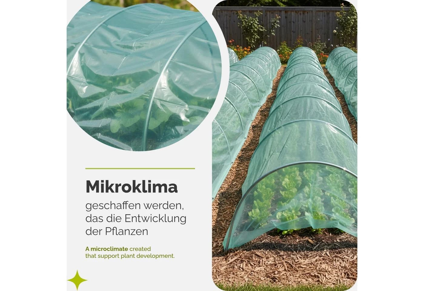 Garronda Gewächshausfolie 3-Schichtig UV-Stabilisiert Grün - Bild 4