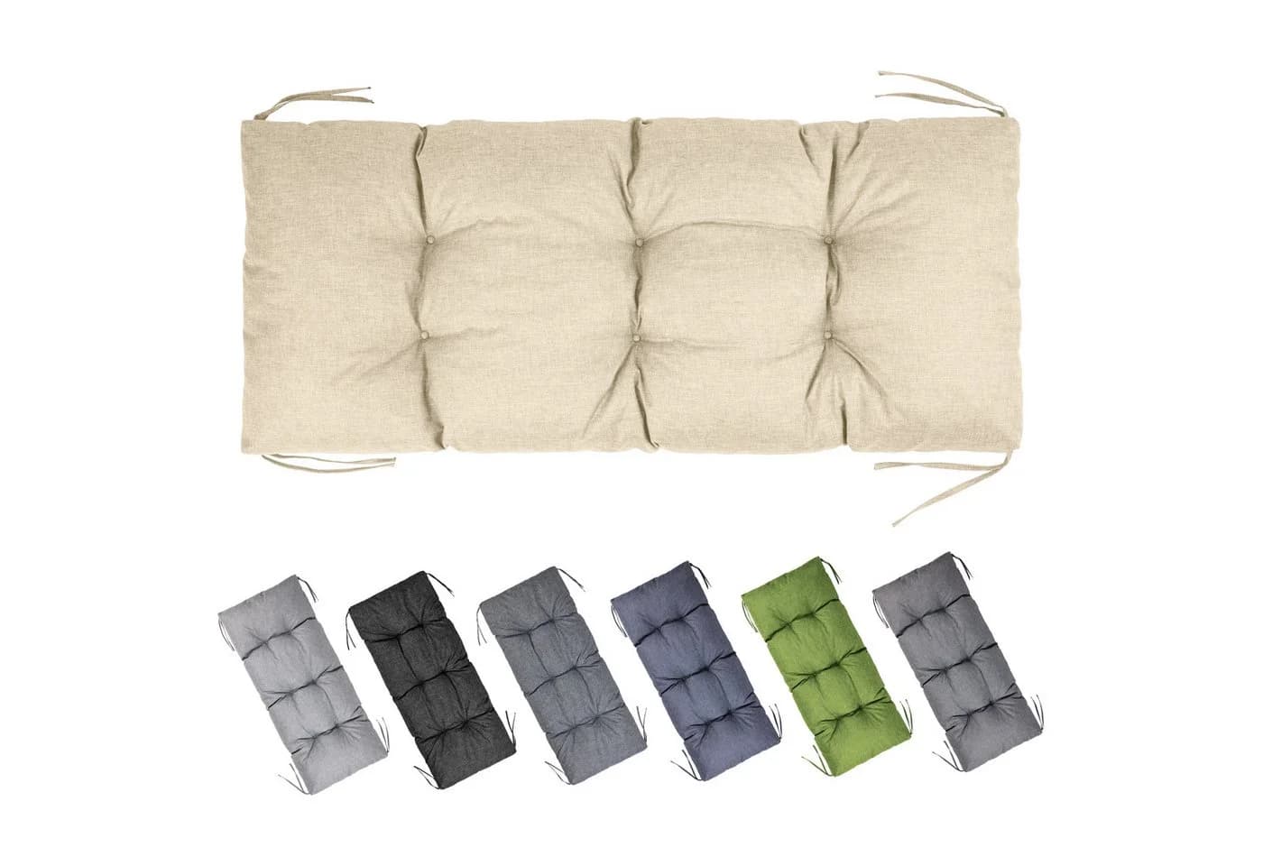 Garronda Bankauflage Outdoor 120 cm Braun UV-beständig - Bild 2