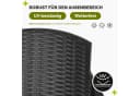 Garronda Gartenstuhl stapelbar Rattan-Optik Schwarz Bild 4