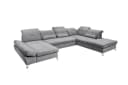 ED Exciting Design Wohnlandschaft Melfi Grau mit Schlaffunktion und Bettkasten Bild 4