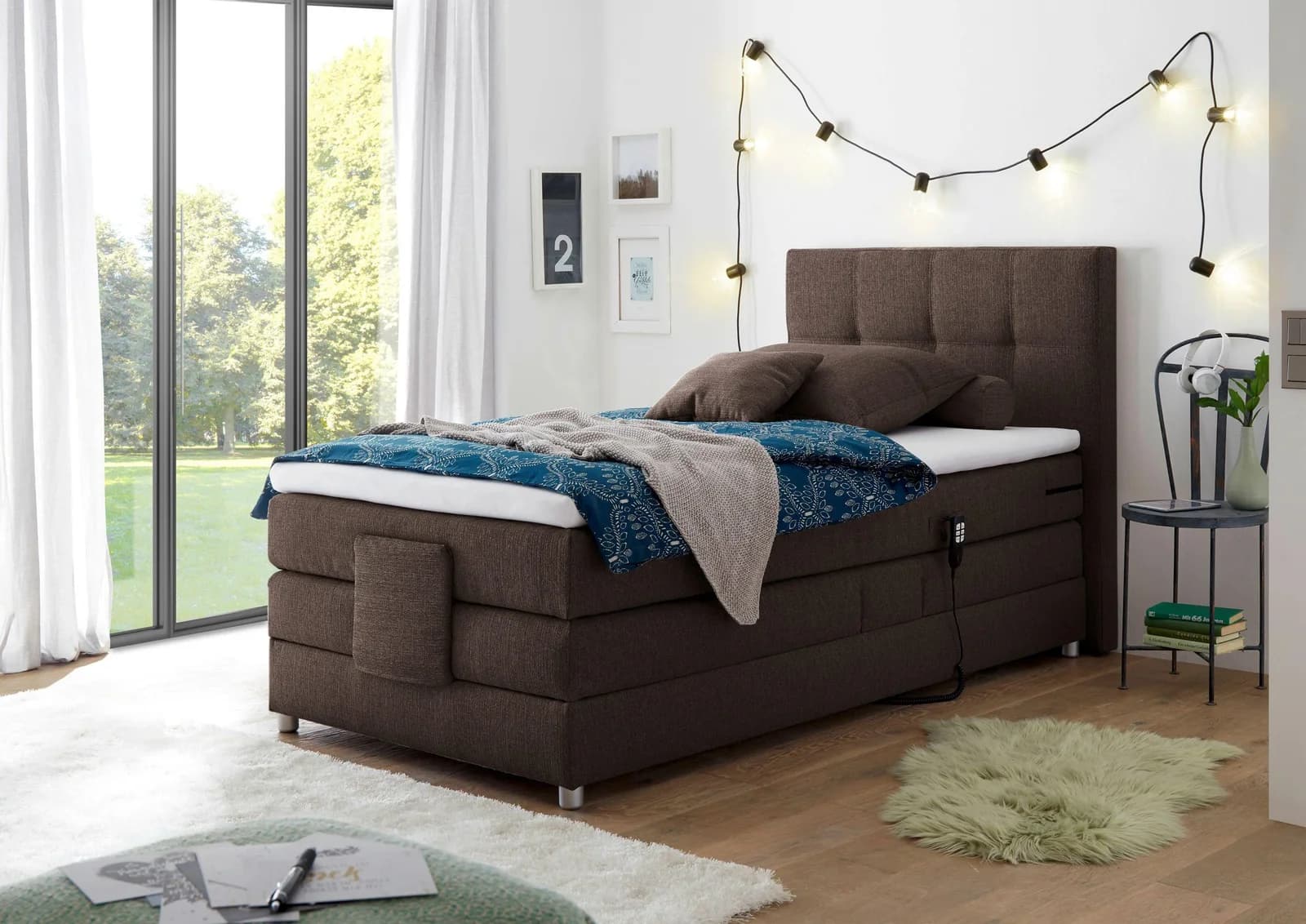 Boxspringbett Harper Borba mit 7-Zonen Taschenfederkernmatratze