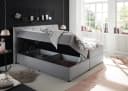 ED EXCITING DESIGN Boxbett Granada Grau mit Bettkasten und Topper Bild 3