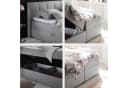 ED EXCITING DESIGN Boxbett Granada Grau mit Bettkasten und Topper Bild 4