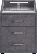 ED EXCITING DESIGN Moon Nachtschrank Anthrazit mit LED und USB Bild 1