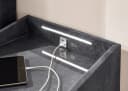 ED EXCITING DESIGN Moon Nachtschrank Anthrazit mit LED und USB Bild 5