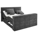Boxspringbett ED EXCITING DESIGN Denver grau inkl. Motor & TV-Halterung Bild 2
