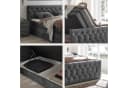 Boxspringbett Cashfield mit Bettkästen und Topper Anthrazit Bild 4