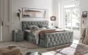 Boxspringbett ED EXCITING DESIGN Cashfield Grau mit Bettkästen Bild 2