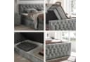Boxspringbett ED EXCITING DESIGN Cashfield Grau mit Bettkästen Bild 4