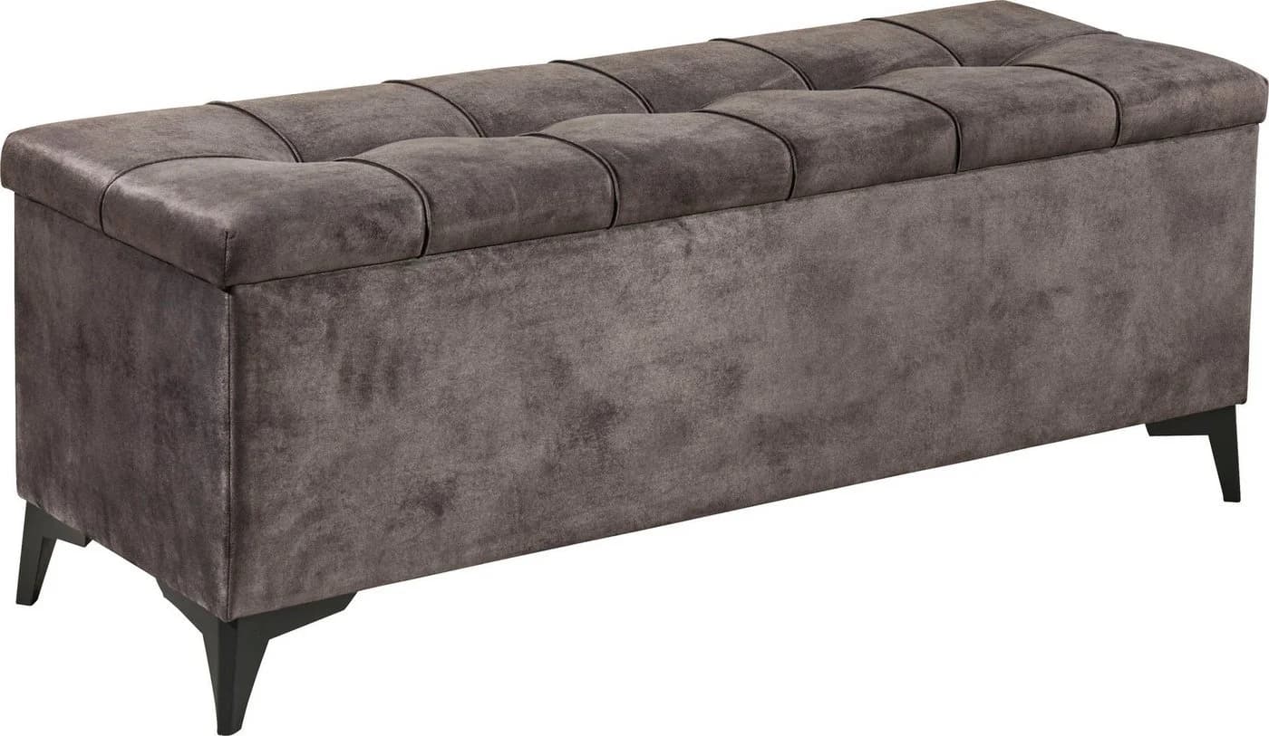 Truhenbank ED EXCITING DESIGN Oregon Braun mit Stauraum - Bild 2