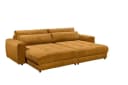 ED EXCITING DESIGN Big-Sofa Barura Gelb Cord-Loveseat mit Rückenkissen Bild 3