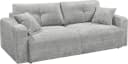 Schlafsofa Bullet Grau Microvelours mit Bettkasten und Schlaffunktion Bild 3