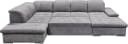 ED EXCITING DESIGN Wohnlandschaft U-Form mit Bettfunktion Grau Bild 4