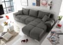 ED EXCITING DESIGN Ecksofa Anton L-Form Grau mit Schlaffunktion Bild 2