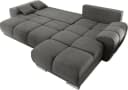ED EXCITING DESIGN Ecksofa Anton L-Form Grau mit Schlaffunktion Bild 4